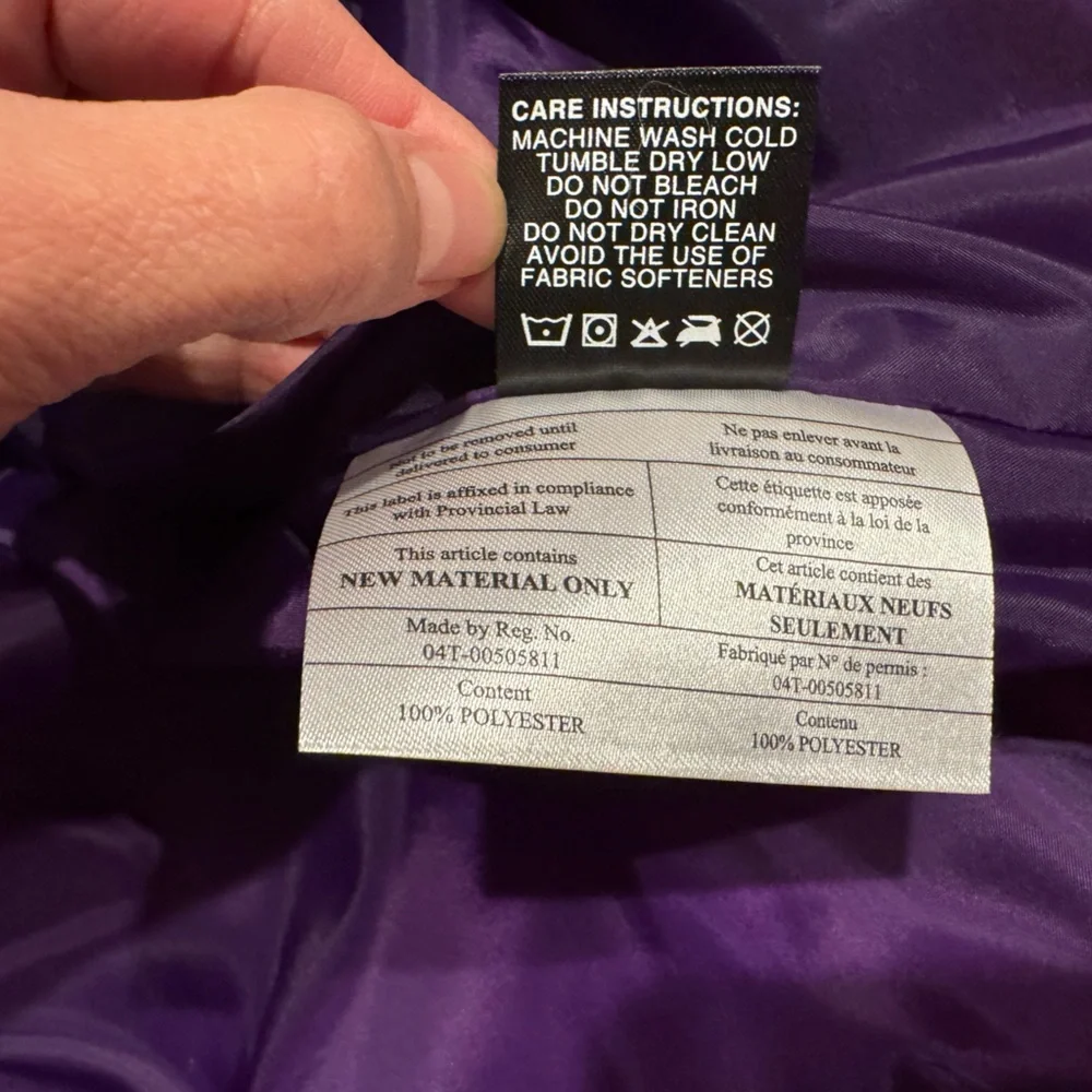 Women's Purple and Pink Ski Jacket - Picture 9 of 12